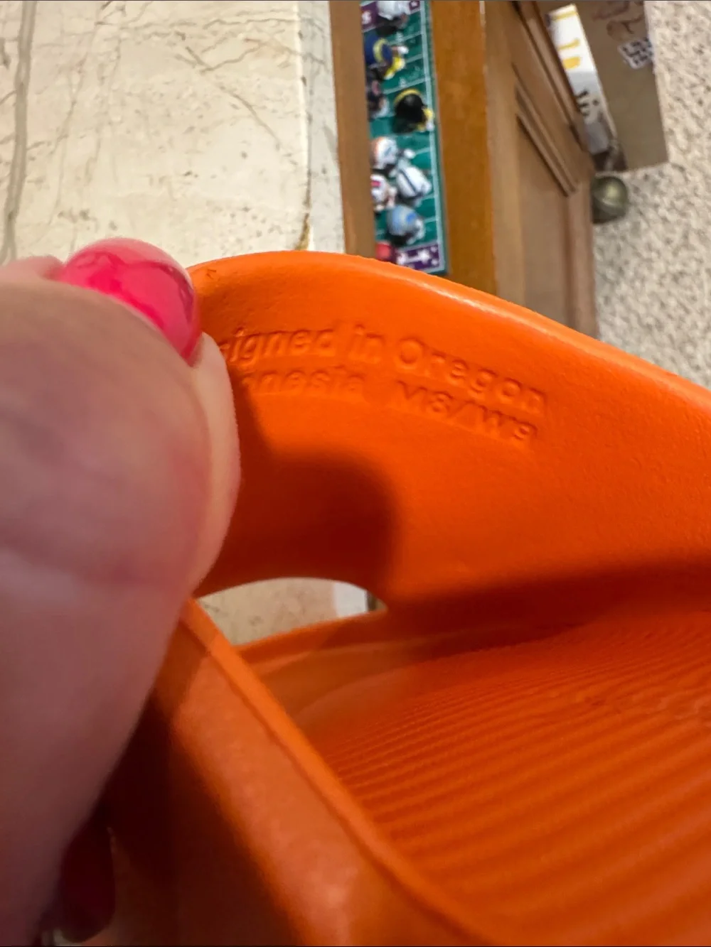 Nike Orange Cushioned Slide Sandals Men 8, Women 9 BRAND NEW NEVER WORN